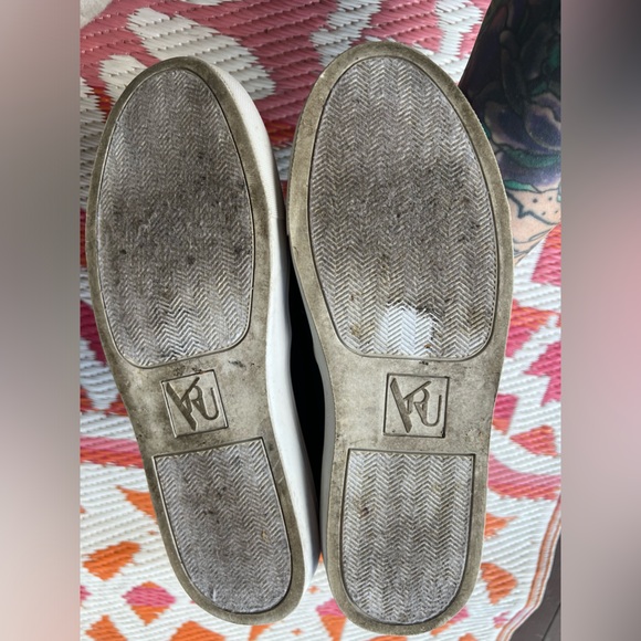 Black FU CK Slip-on sneakers, women’s size 9. - Picture 2 of 3